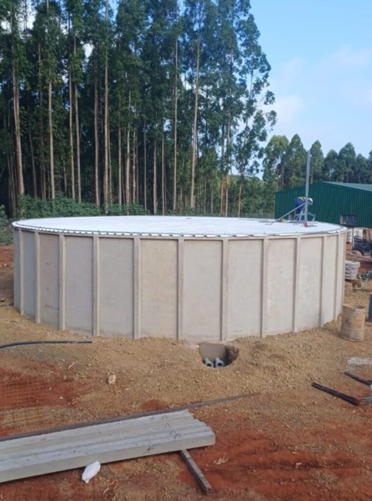 Waterinfra ERICHSEN concrete reservoir under construction